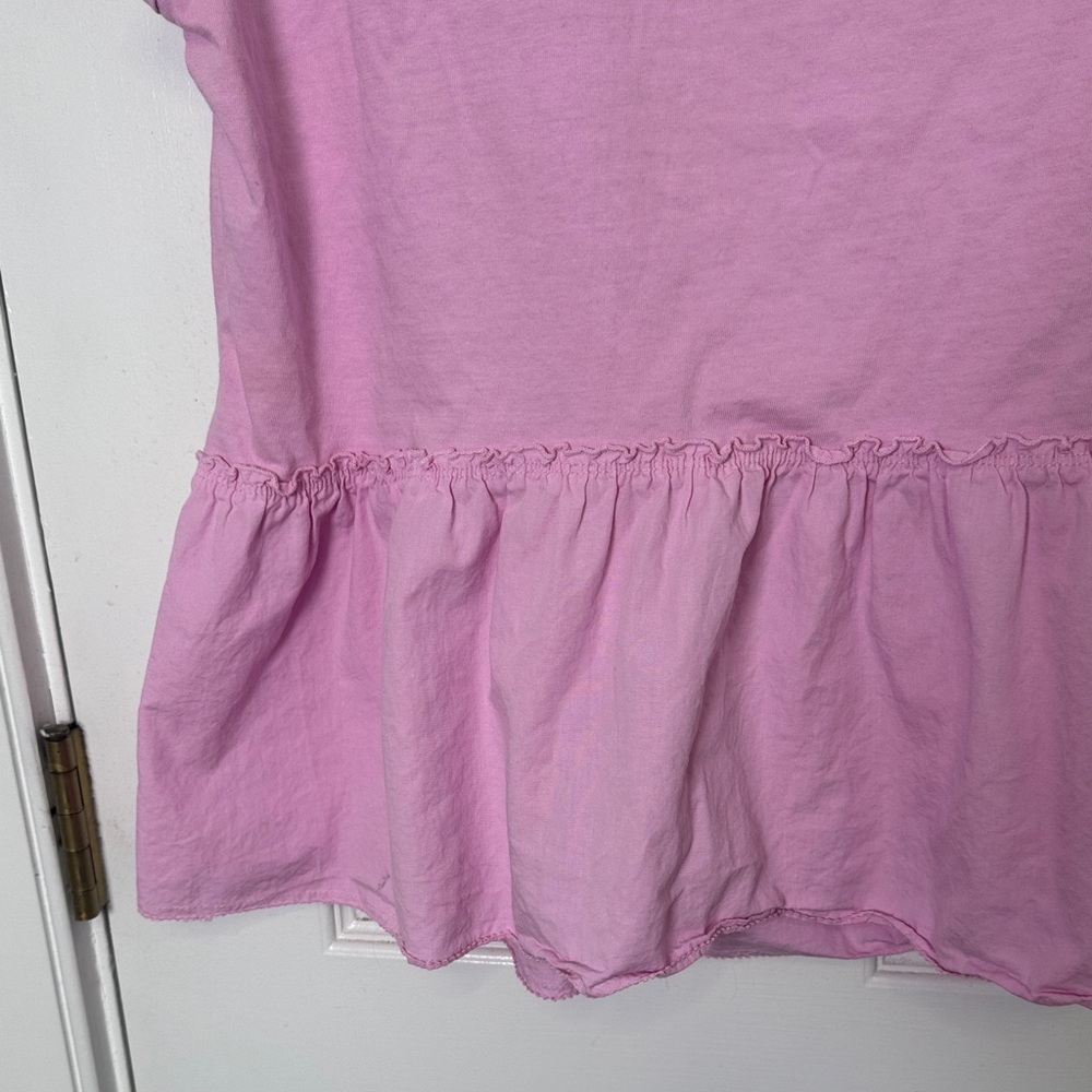 Pink Sleeveless Peplum Top - Picture 5 of 6